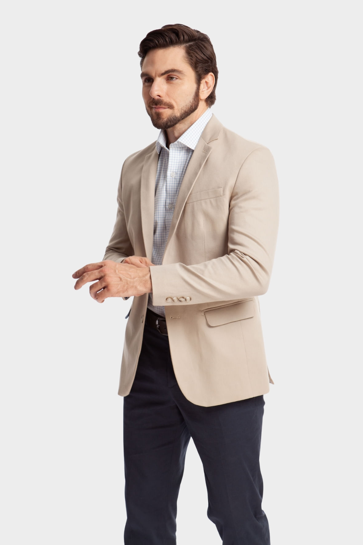 Blazer Suede Velvetino Camelo - Hover