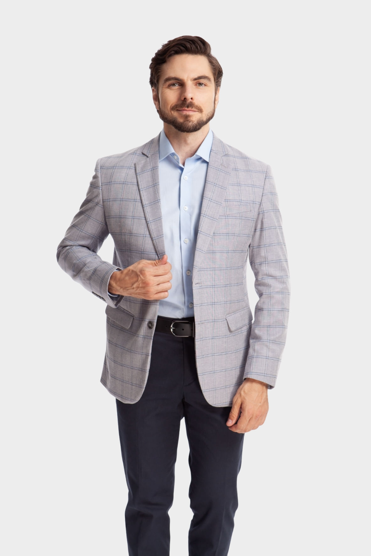 Blazer Breeze Cinza Xadrez
